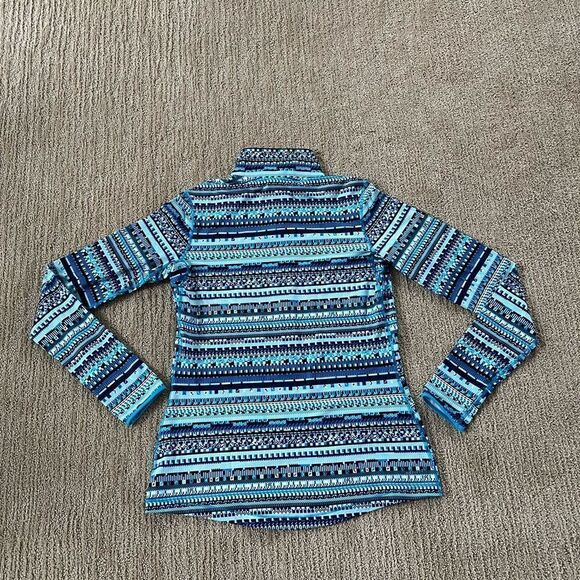 Nike Blue Patterned 3/4 Zip Jacket - Picture 4 of 5